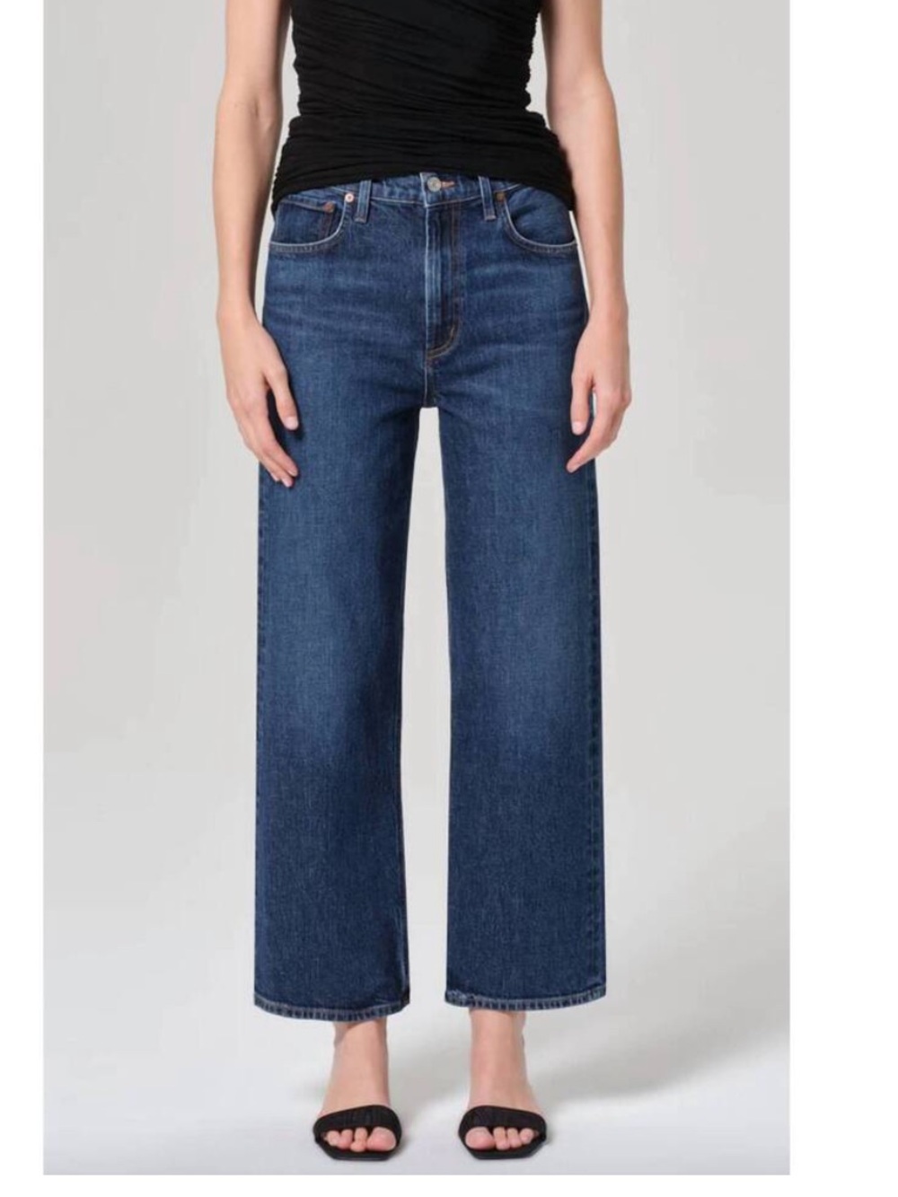 AGOLDE ren high rise waist crop jeans size 26